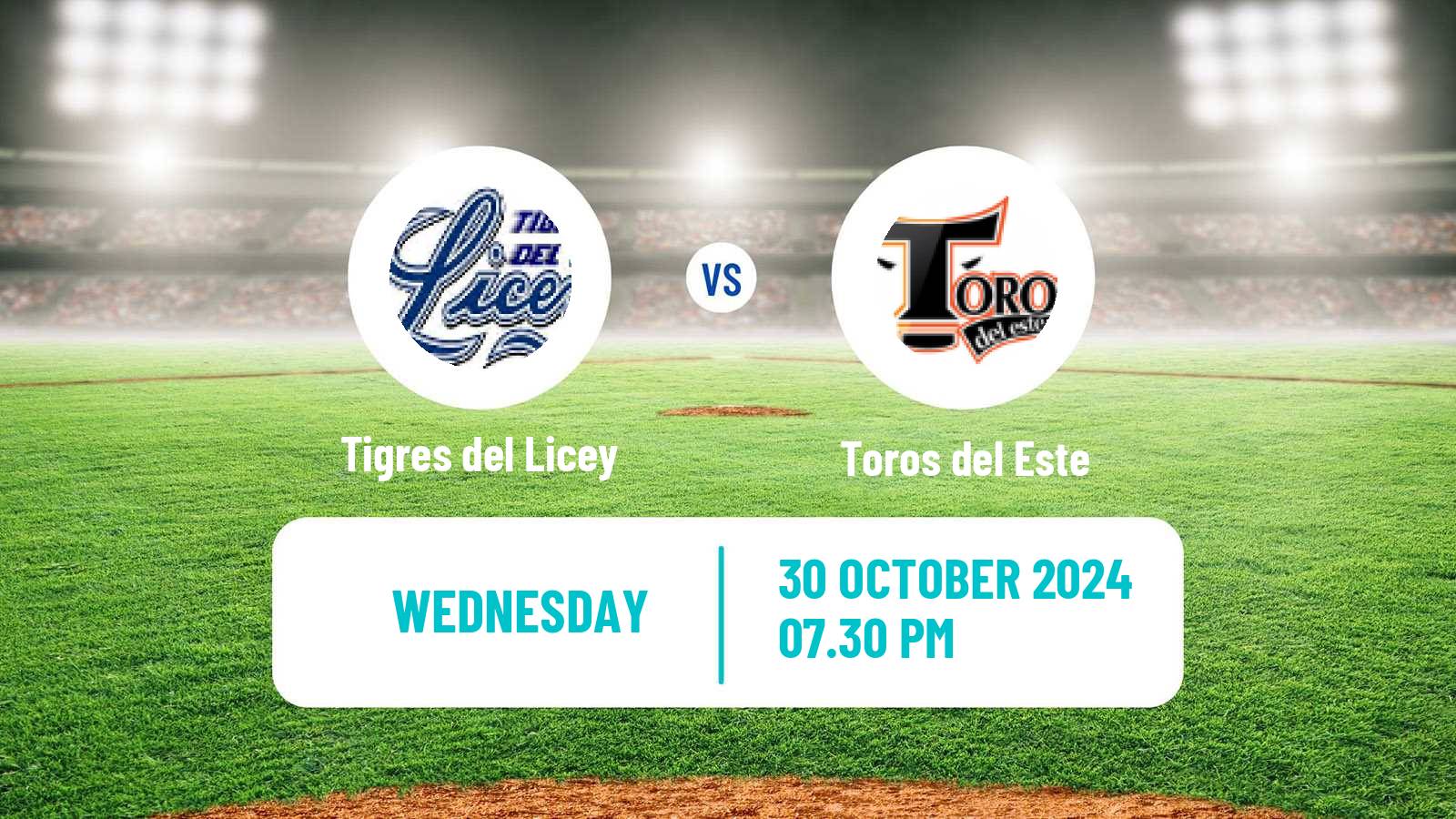 Baseball LIDOM Tigres del Licey - Toros del Este