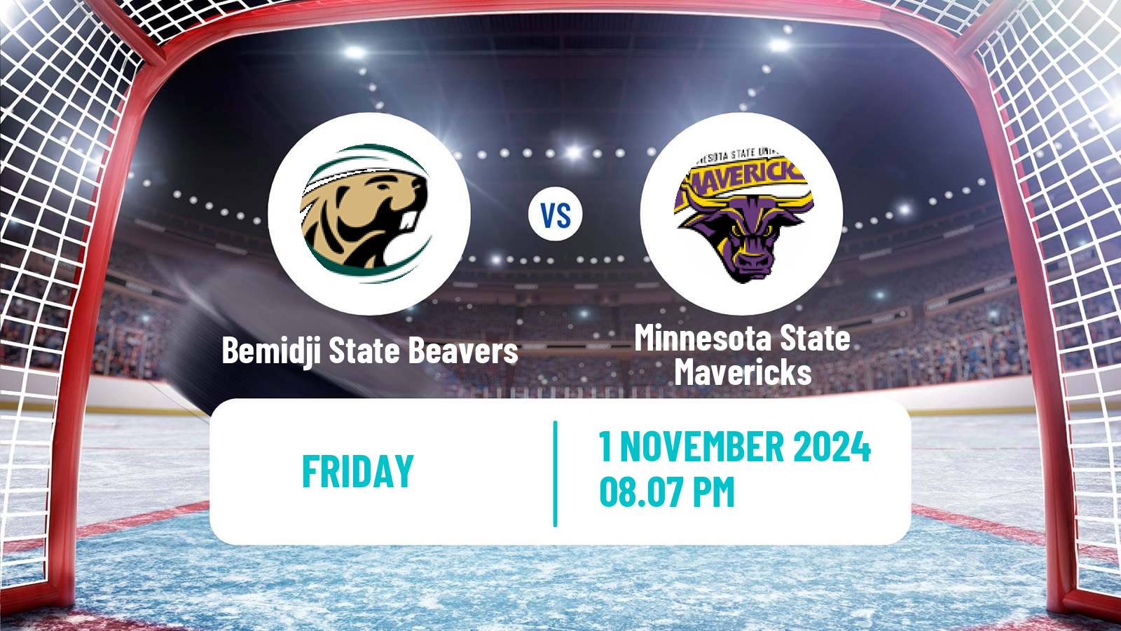 Hockey NCAA Hockey Bemidji State Beavers - Minnesota State Mavericks