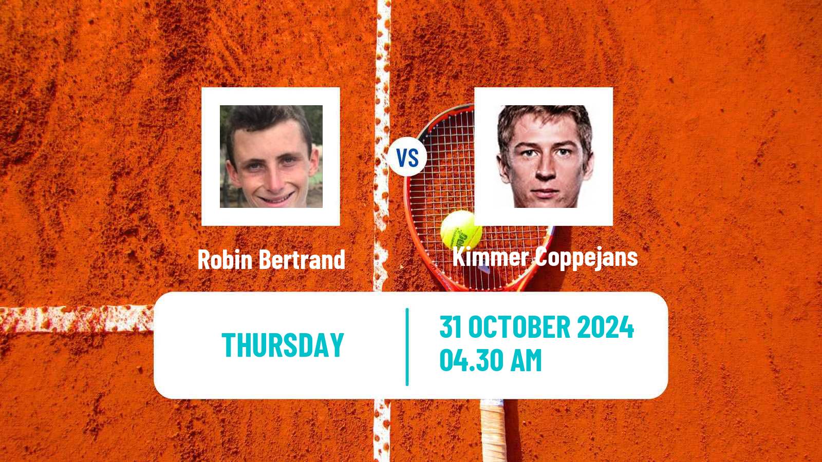 Tennis ITF M25 Monastir Men Robin Bertrand - Kimmer Coppejans