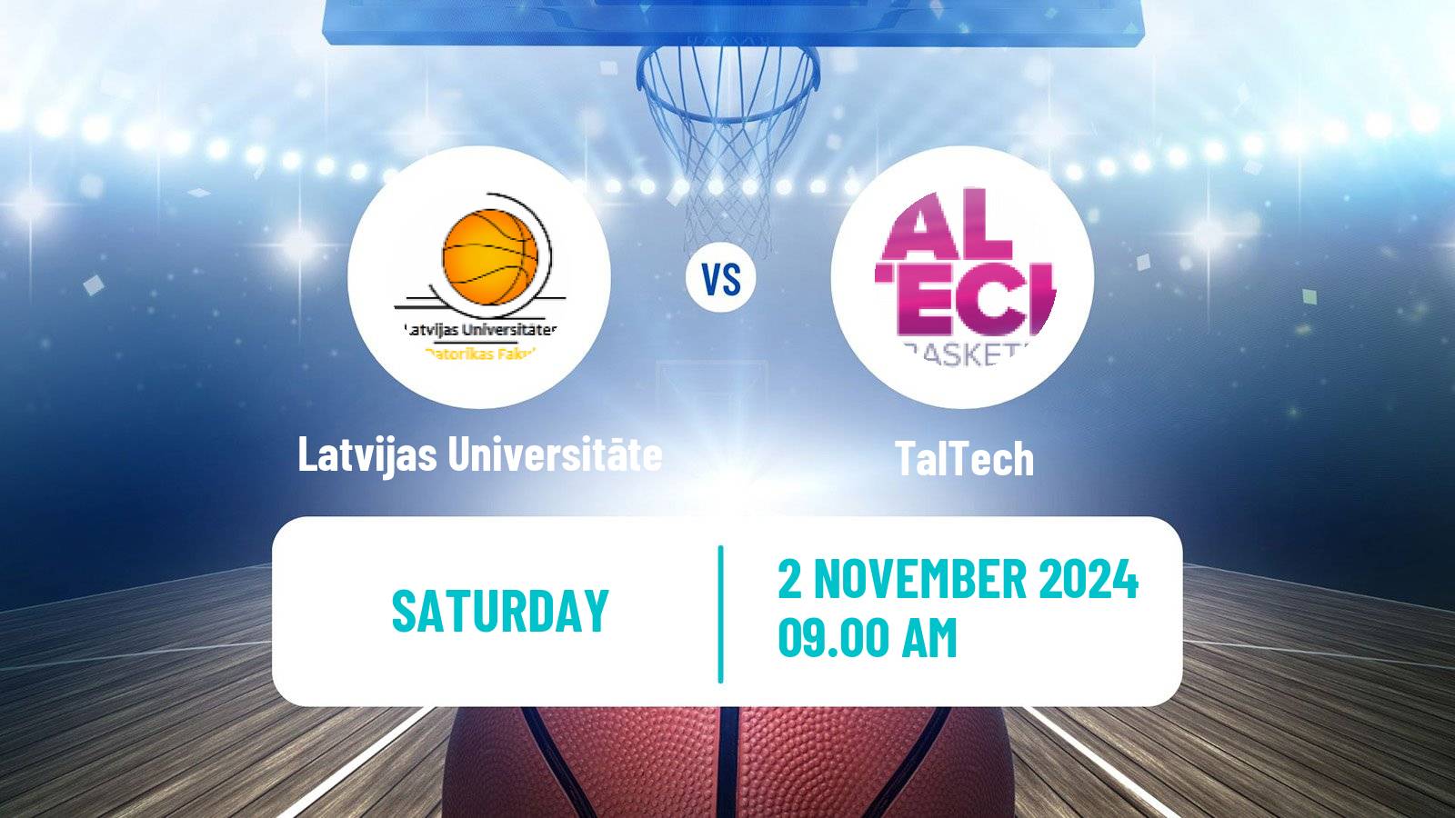 Basketball Estonian–Latvian Basketball League Latvijas Universitāte - TalTech