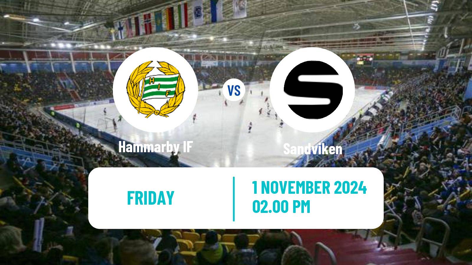 Bandy Swedish Elitserien Bandy Hammarby IF - Sandviken