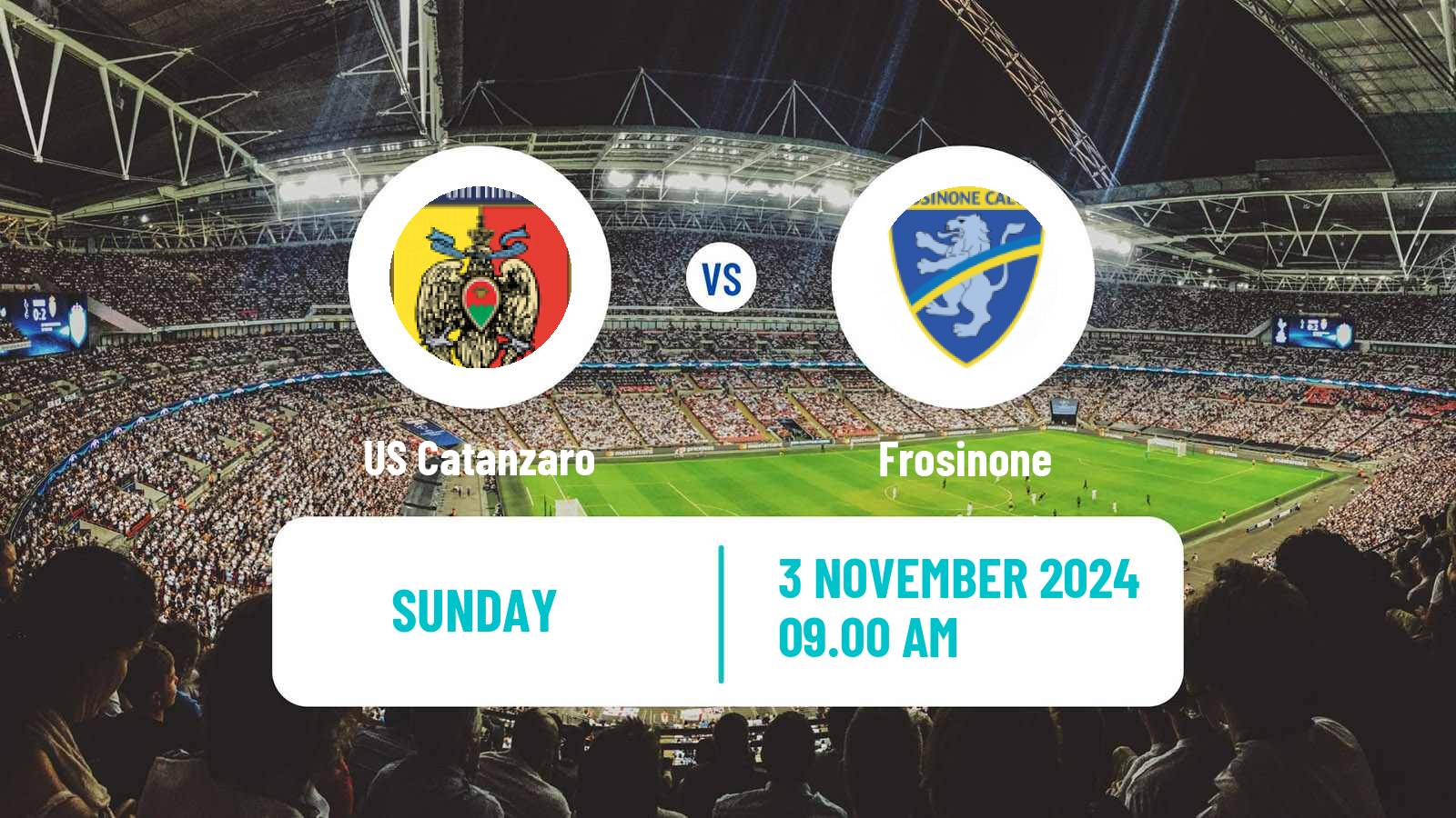 Soccer Italian Serie B Catanzaro - Frosinone