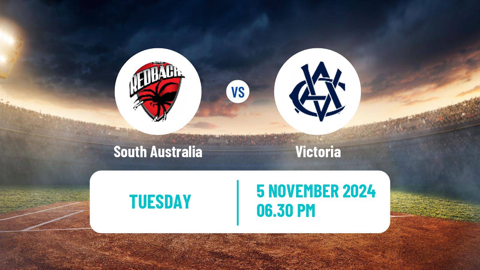 Cricket Australian One-Day Cup South Australia - Victoria