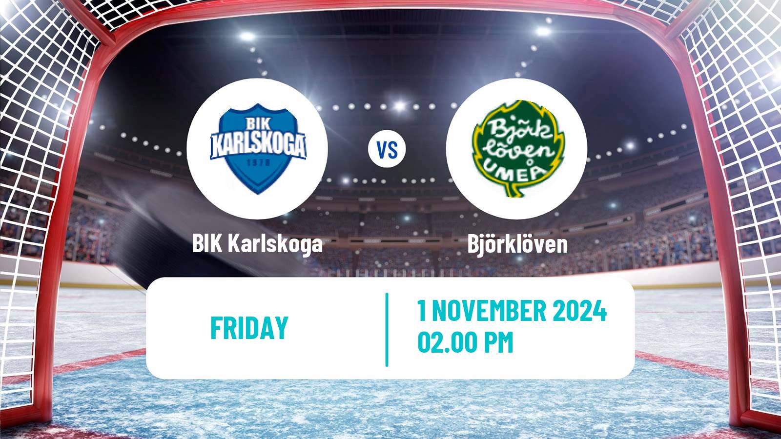 Hockey Swedish Hockey Allsvenskan BIK Karlskoga - Björklöven