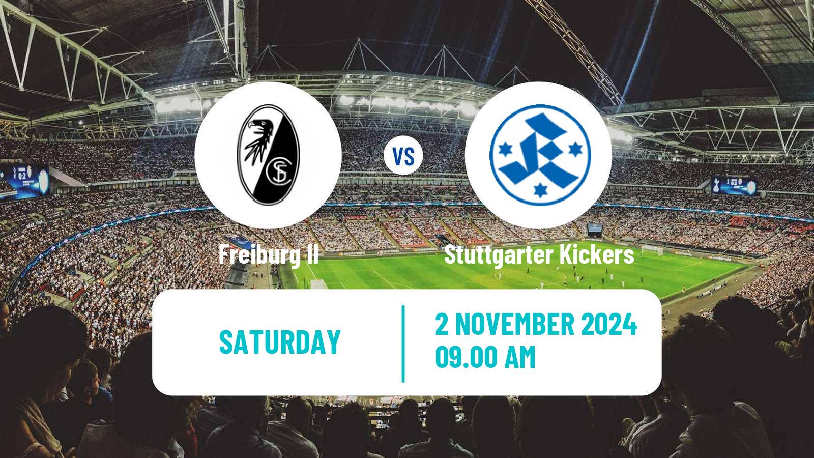 Soccer German Regionalliga Sudwest Freiburg II - Stuttgarter Kickers