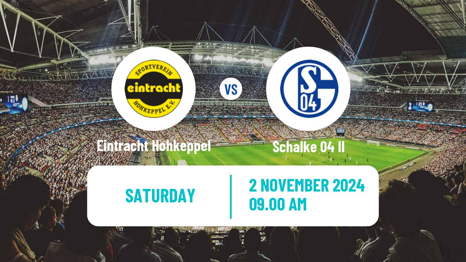 Soccer German Regionalliga West Eintracht Hohkeppel - Schalke 04 II