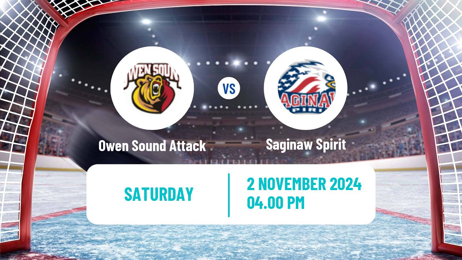 Hockey OHL Owen Sound Attack - Saginaw Spirit