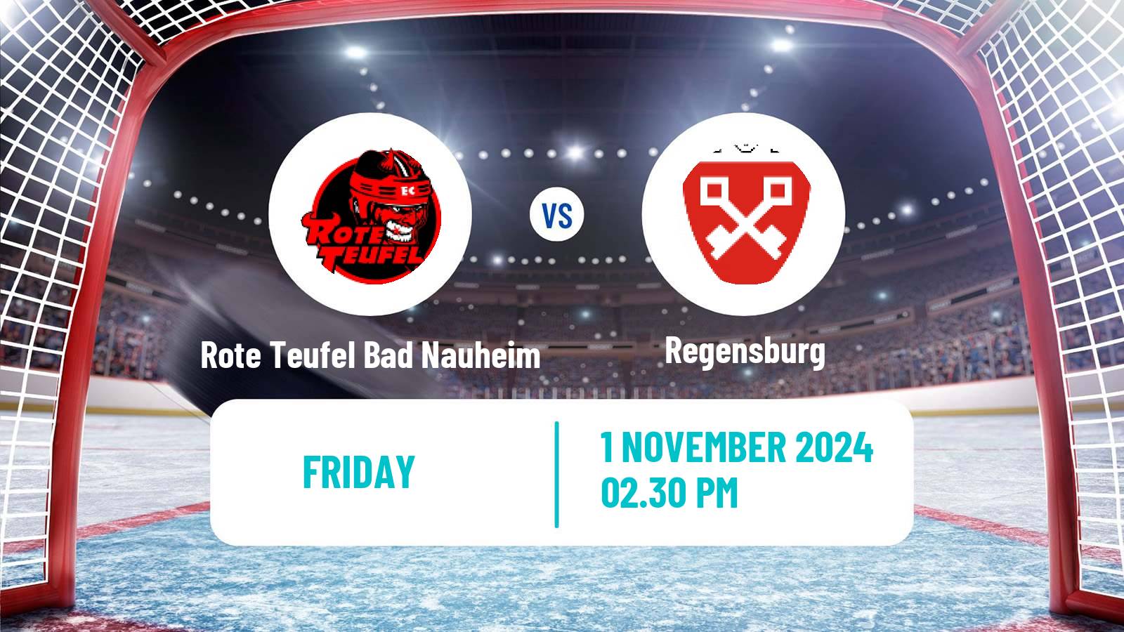 Hockey German DEL2 Rote Teufel Bad Nauheim - Regensburg