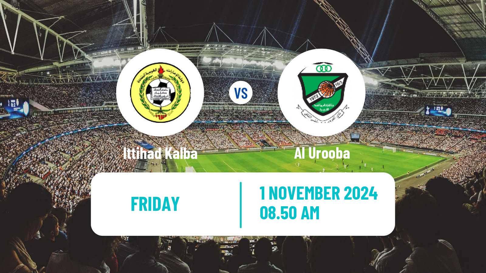 Soccer UAE Football League Ittihad Kalba - Al Urooba