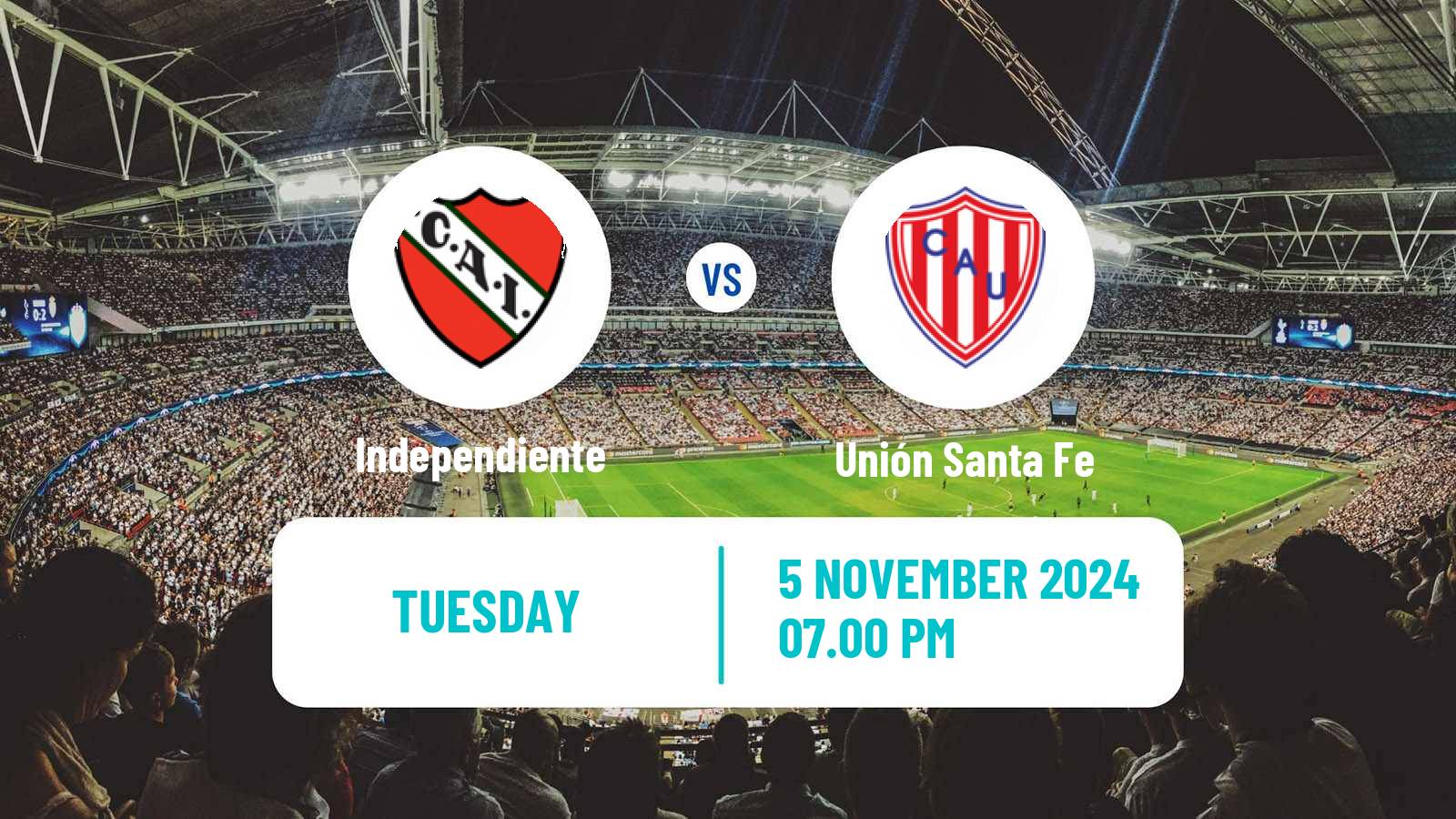 Soccer Argentinian Liga Profesional Independiente - Unión Santa Fe