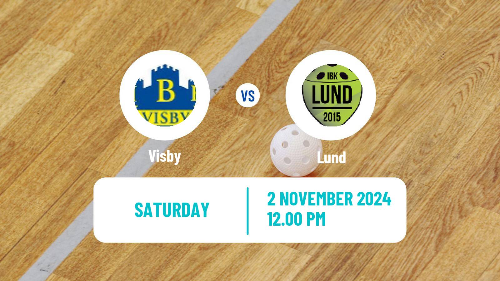 Floorball Swedish Allsvenskan Floorball Visby - Lund