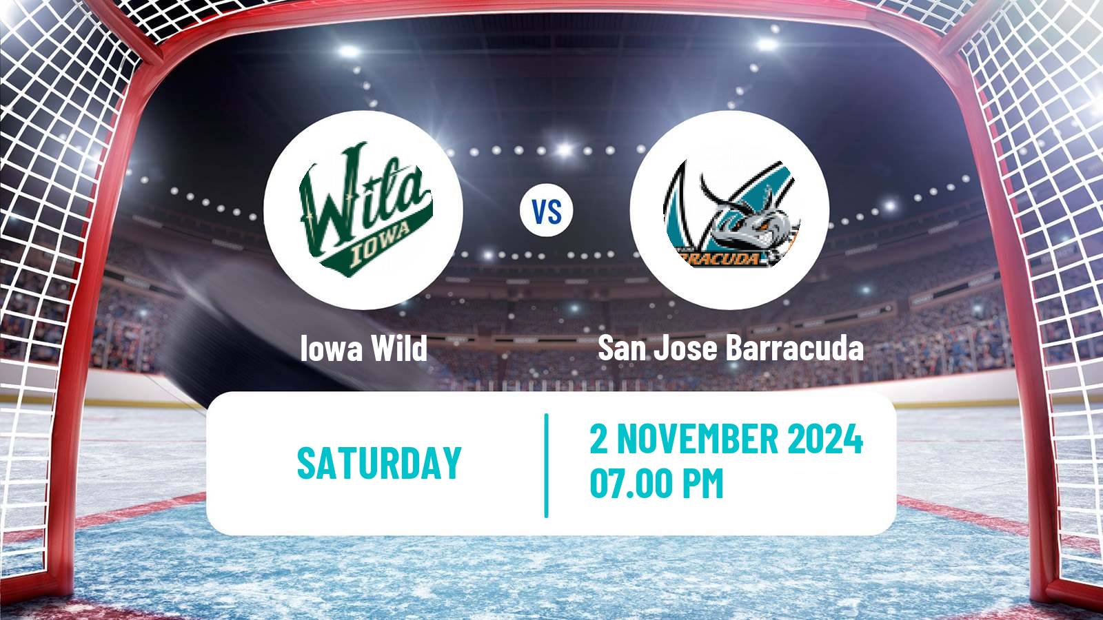 Hockey AHL Iowa Wild - San Jose Barracuda