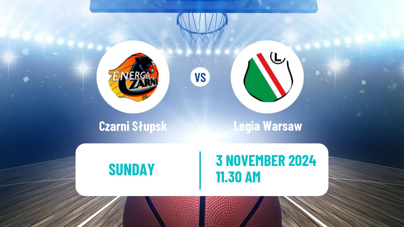 Basketball Polish Basket Liga Czarni Słupsk - Legia Warsaw