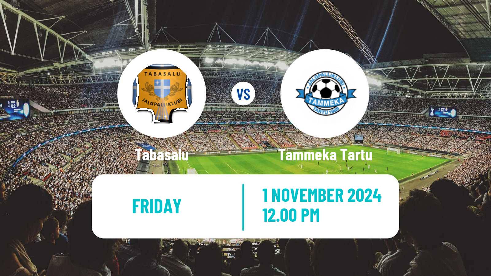 Soccer Estonian Meistriliiga Women Tabasalu - Tammeka Tartu