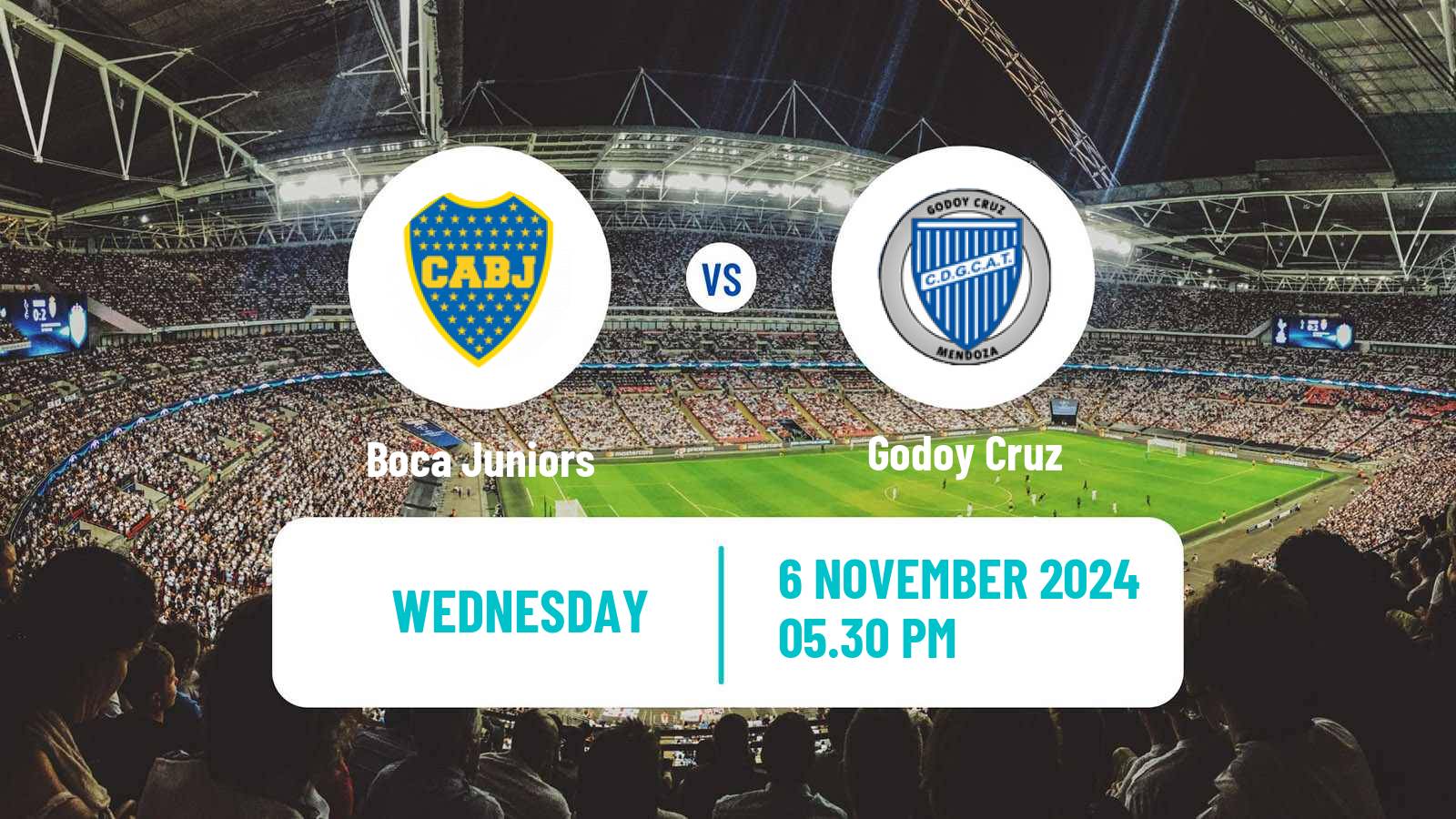 Soccer Argentinian Liga Profesional Boca Juniors - Godoy Cruz