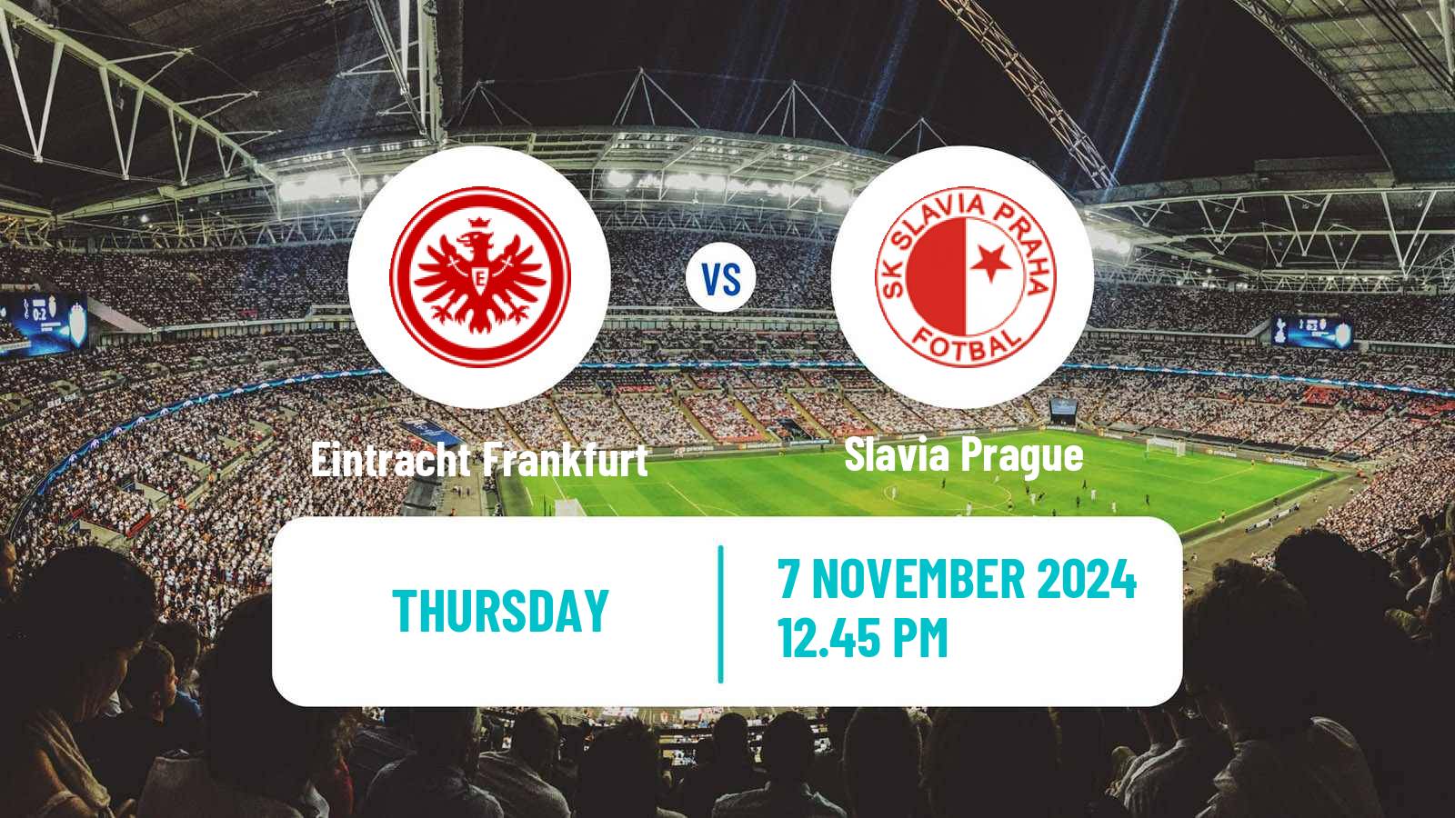 Soccer UEFA Europa League Eintracht Frankfurt - Slavia Prague