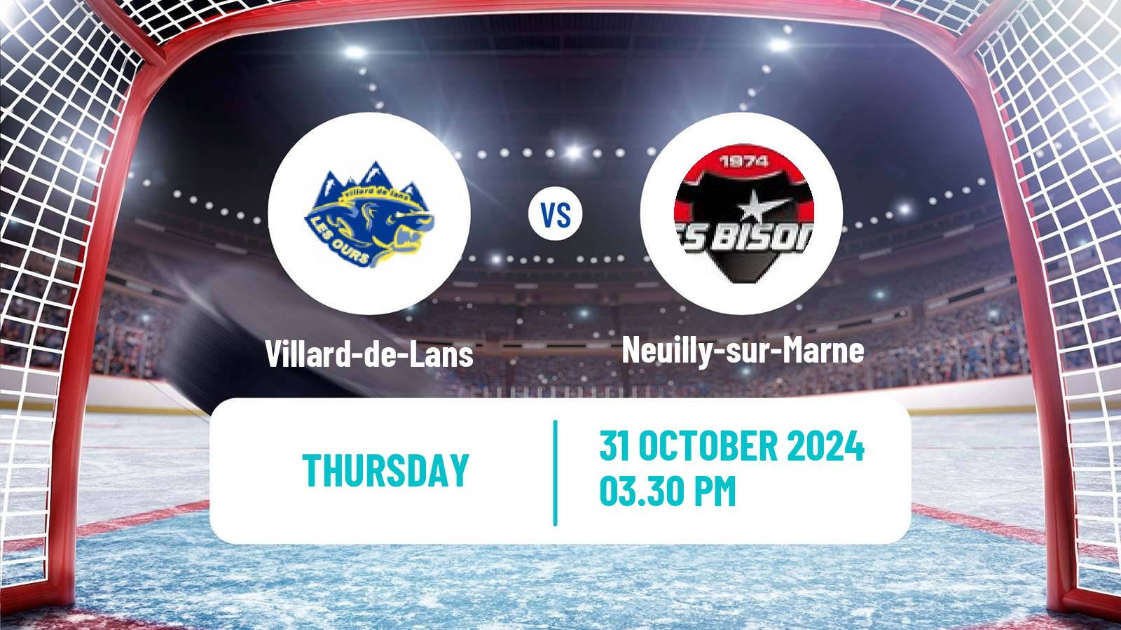 Hockey French D1 Ice Hockey Villard-de-Lans - Neuilly-sur-Marne