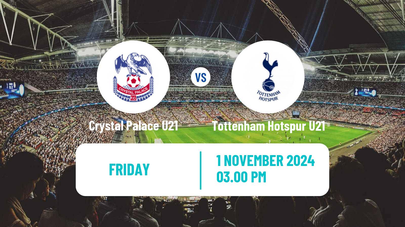 Soccer English Premier League 2 Crystal Palace U21 - Tottenham Hotspur U21