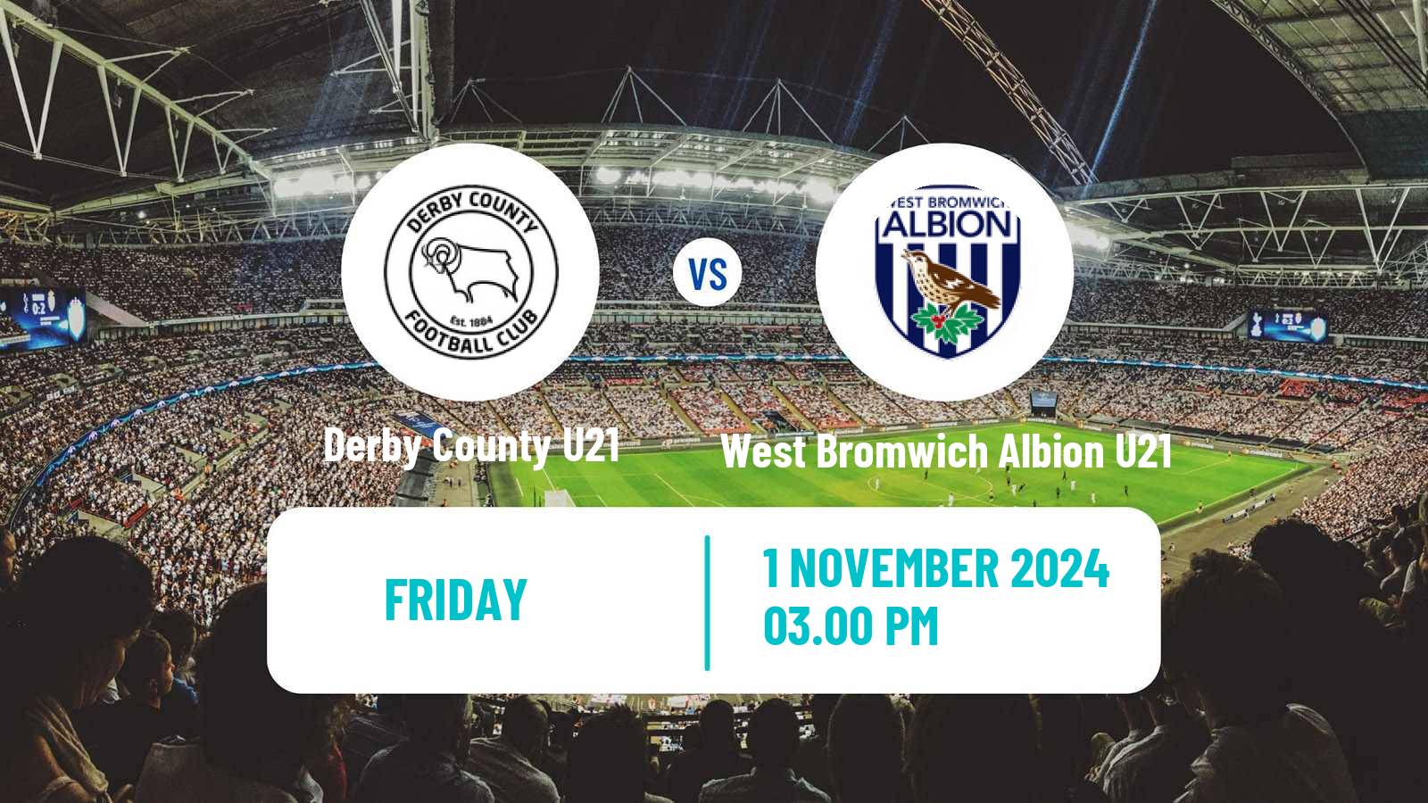 Soccer English Premier League 2 Derby County U21 - West Bromwich Albion U21