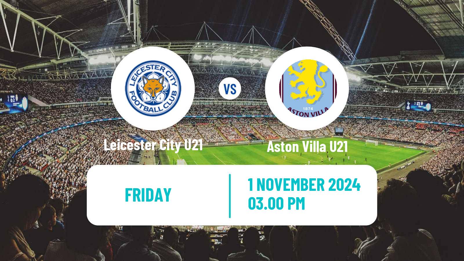 Soccer English Premier League 2 Leicester City U21 - Aston Villa U21