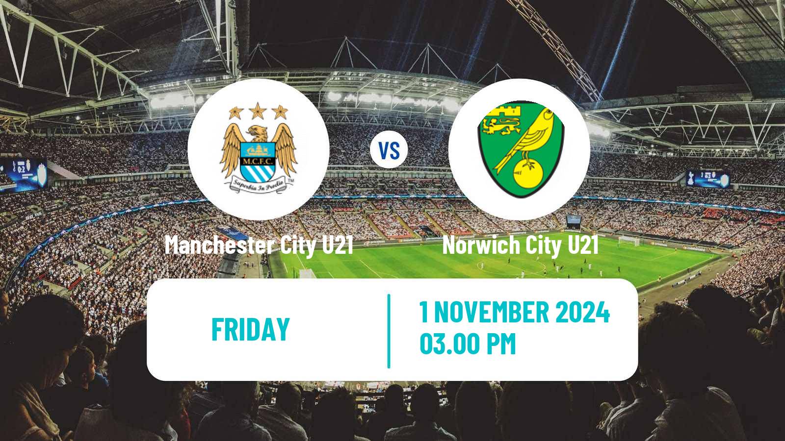 Soccer English Premier League 2 Manchester City U21 - Norwich City U21