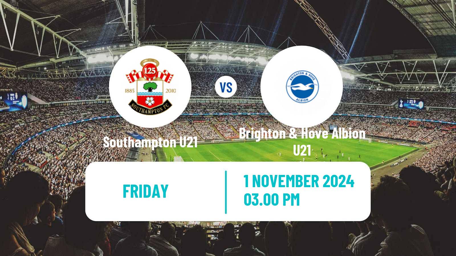 Soccer English Premier League 2 Southampton U21 - Brighton & Hove Albion U21