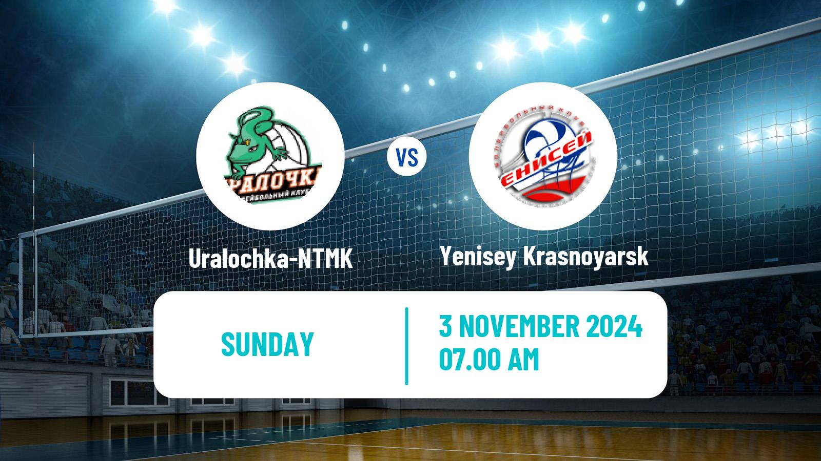 Volleyball Russian Super League Volleyball Women Uralochka-NTMK - Yenisey Krasnoyarsk