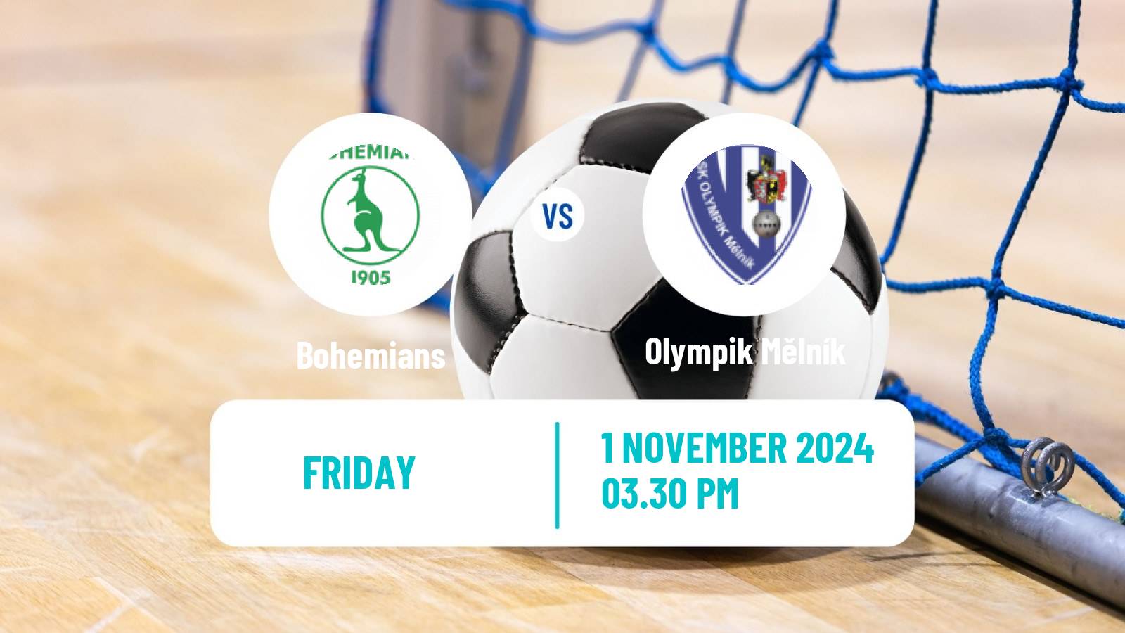 Futsal Czech 1 Futsal Liga Bohemians - Olympik Mělník