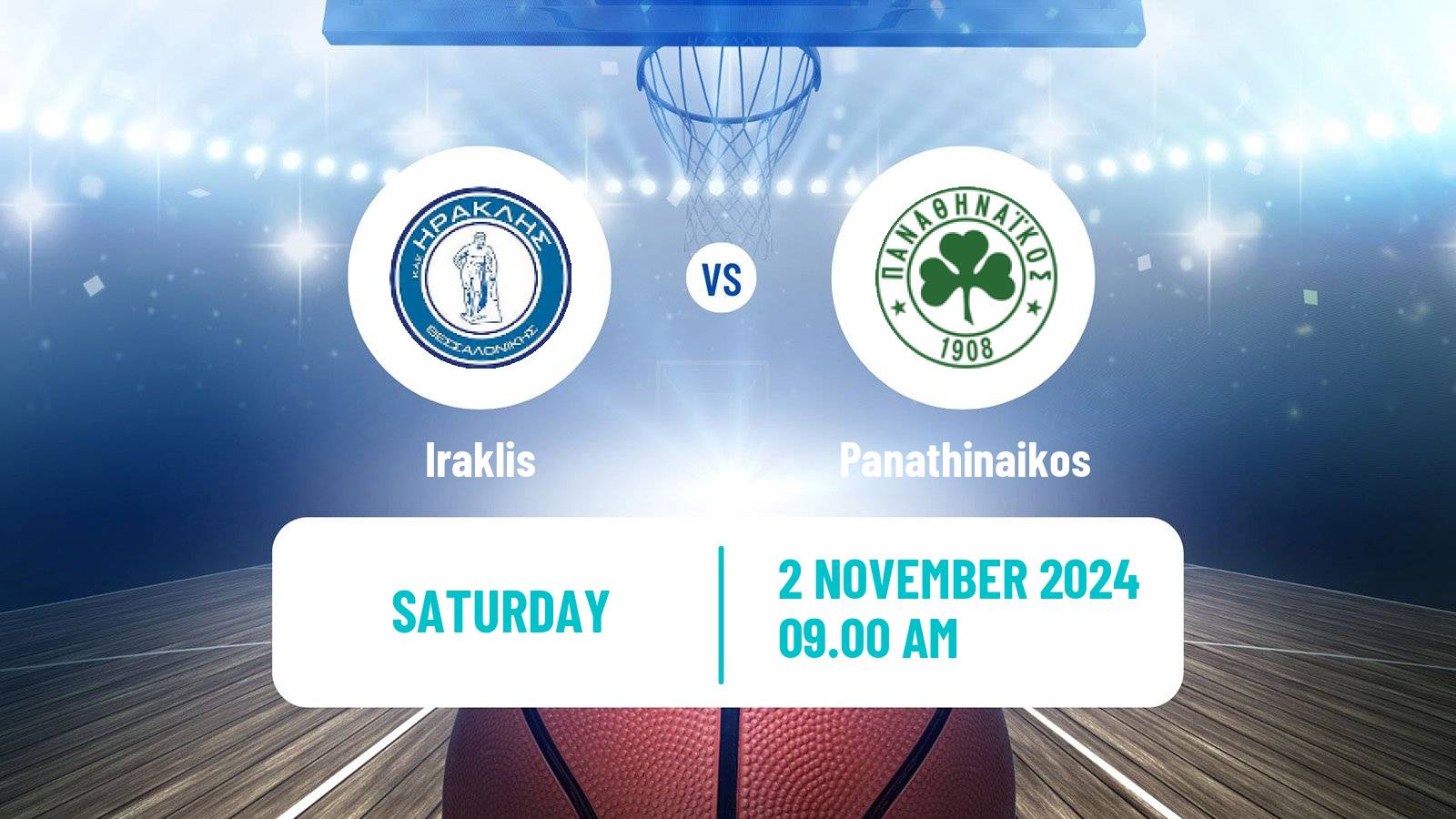 Basketball Greek Basket League A1 Women Iraklis - Panathinaikos