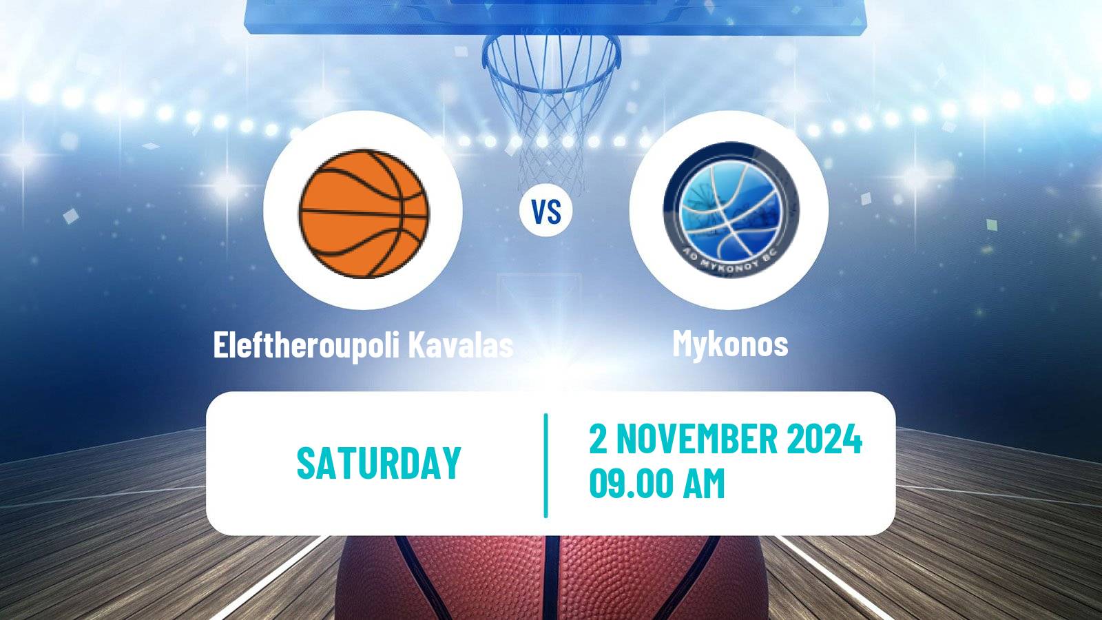 Basketball Greek Elite League Basketball Eleftheroupoli Kavalas - Mykonos