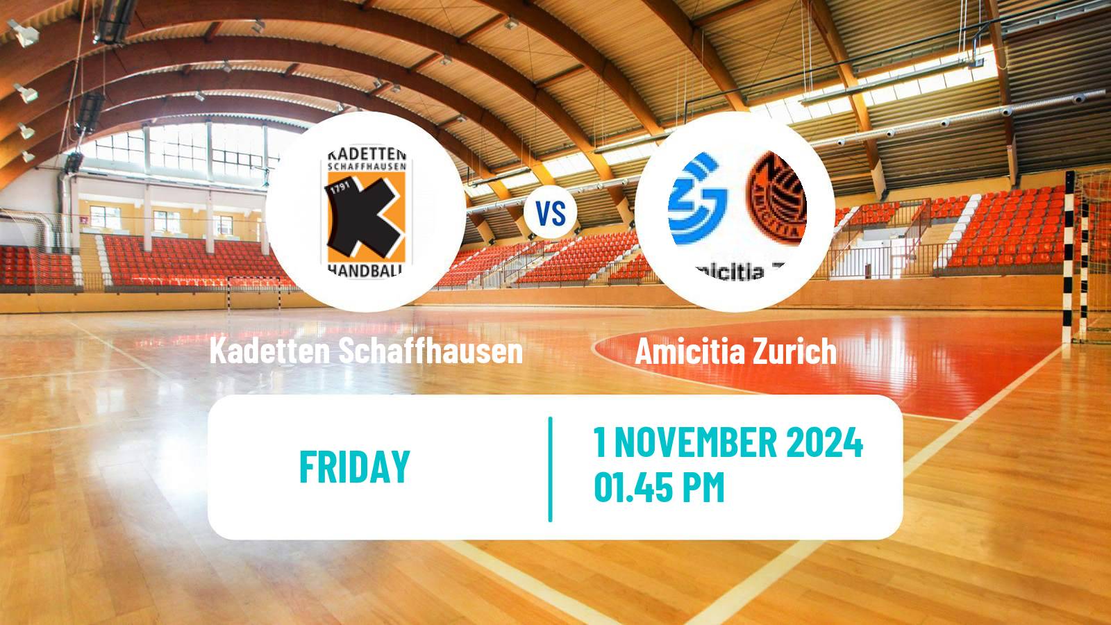 Handball Swiss NLA Handball Kadetten Schaffhausen - Amicitia Zurich