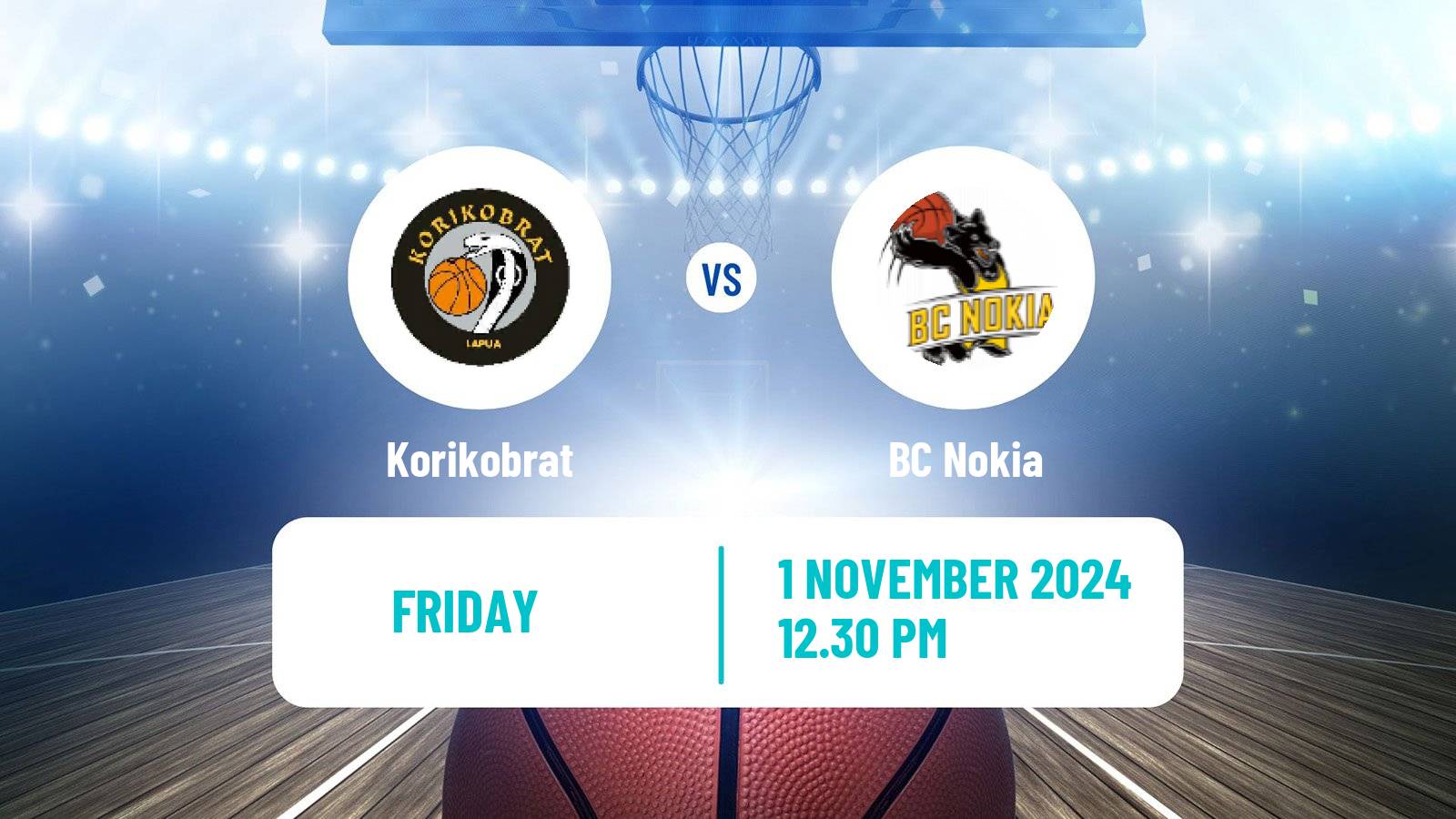 Basketball Finnish Korisliiga Korikobrat - BC Nokia