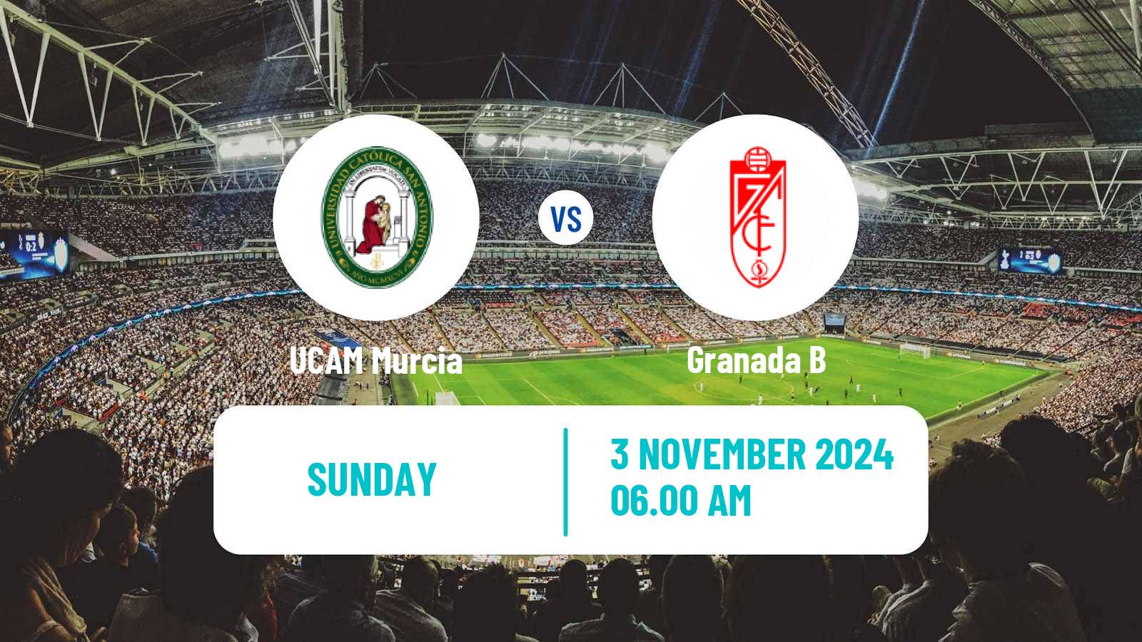 Soccer Spanish Segunda RFEF - Group 4 UCAM Murcia - Granada B