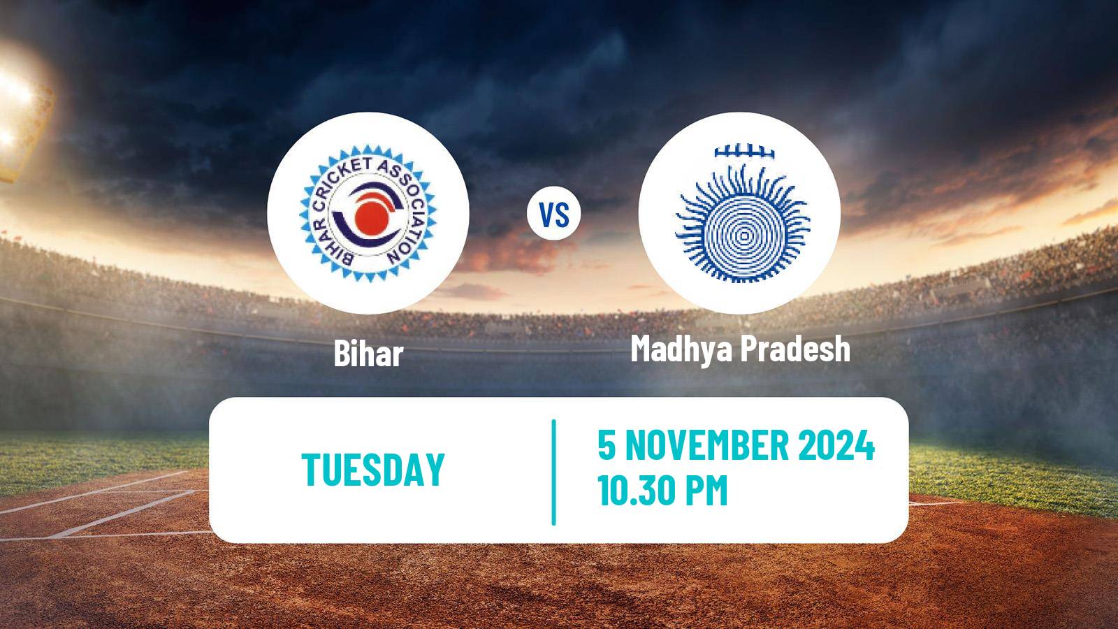 Cricket Ranji Trophy Bihar - Madhya Pradesh