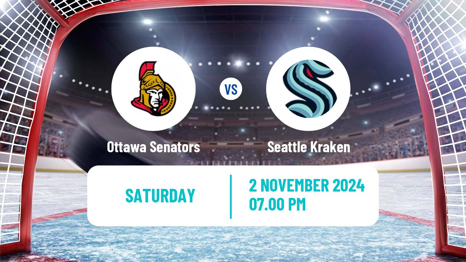 Hockey NHL Ottawa Senators - Seattle Kraken