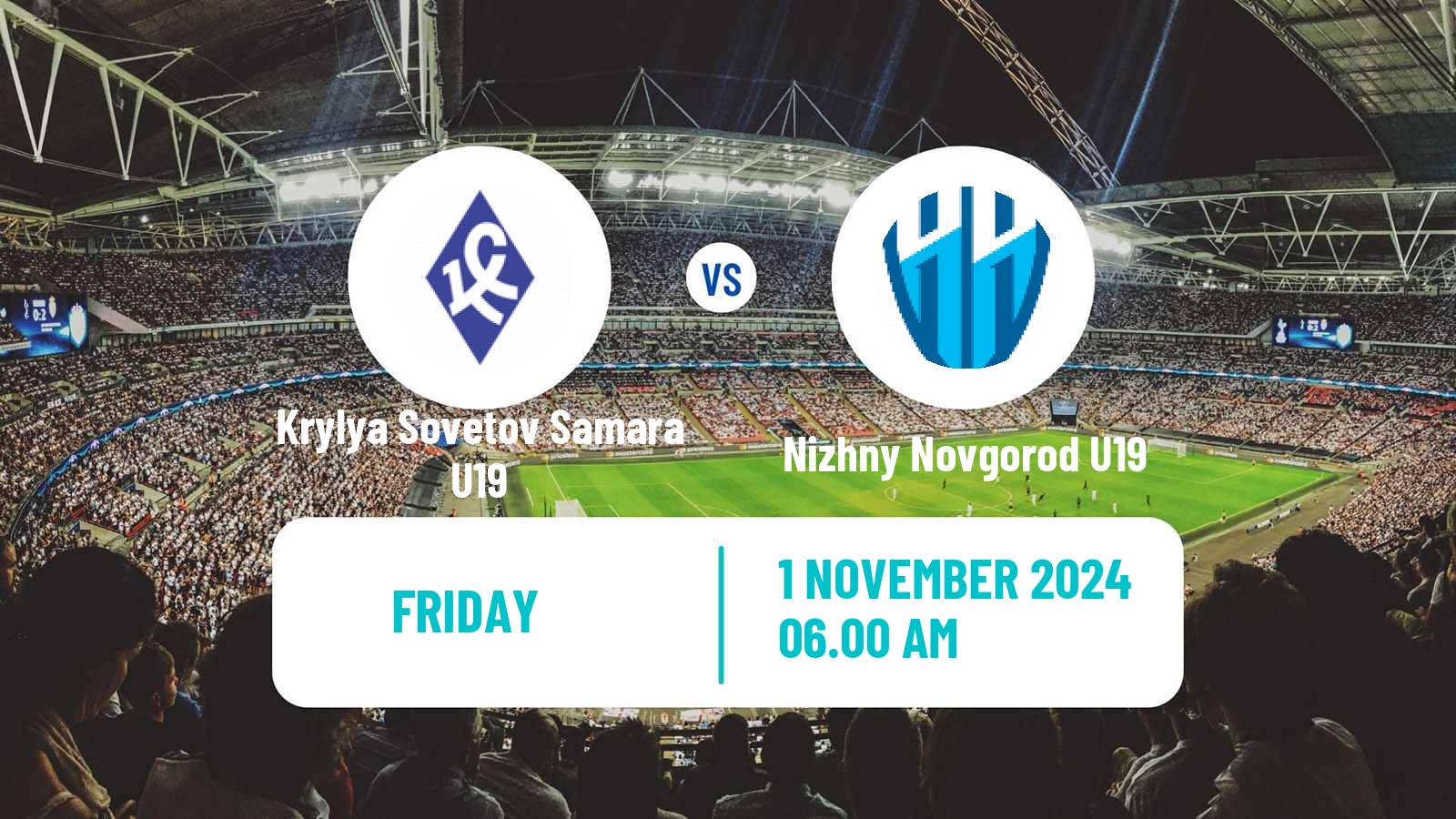 Soccer Russian Youth League Krylya Sovetov Samara U19 - Nizhny Novgorod U19