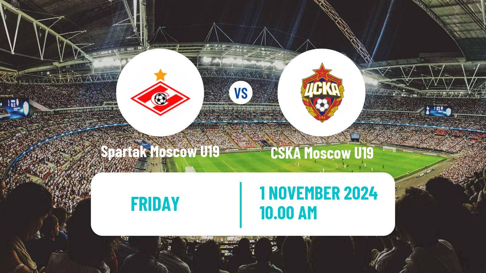 Soccer Russian Youth League Spartak Moscow U19 - CSKA Moscow U19