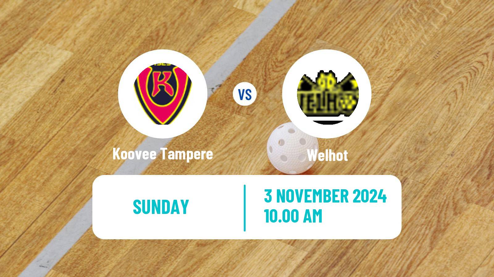 Floorball Finnish F-Liiga Women Koovee Tampere - Welhot