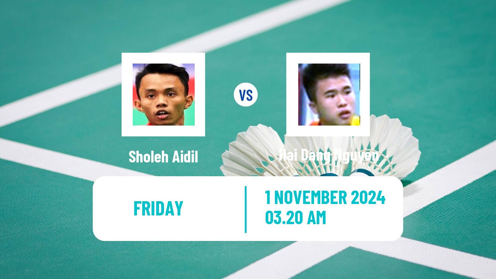 Badminton BWF World Tour Indonesia Masters 3 Men Sholeh Aidil - Hai Dang Nguyen