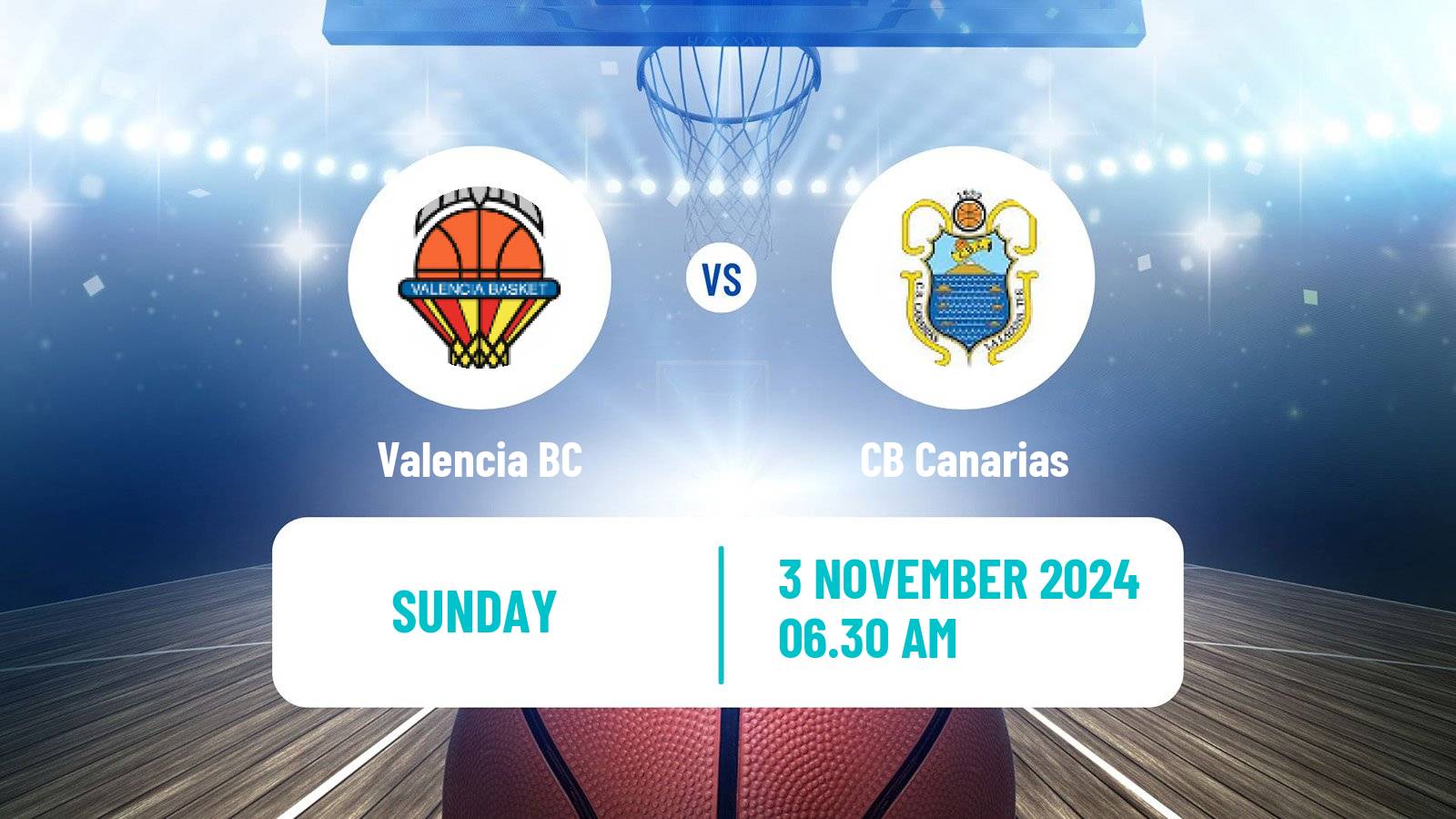 Basketball Spanish ACB League Valencia - Canarias