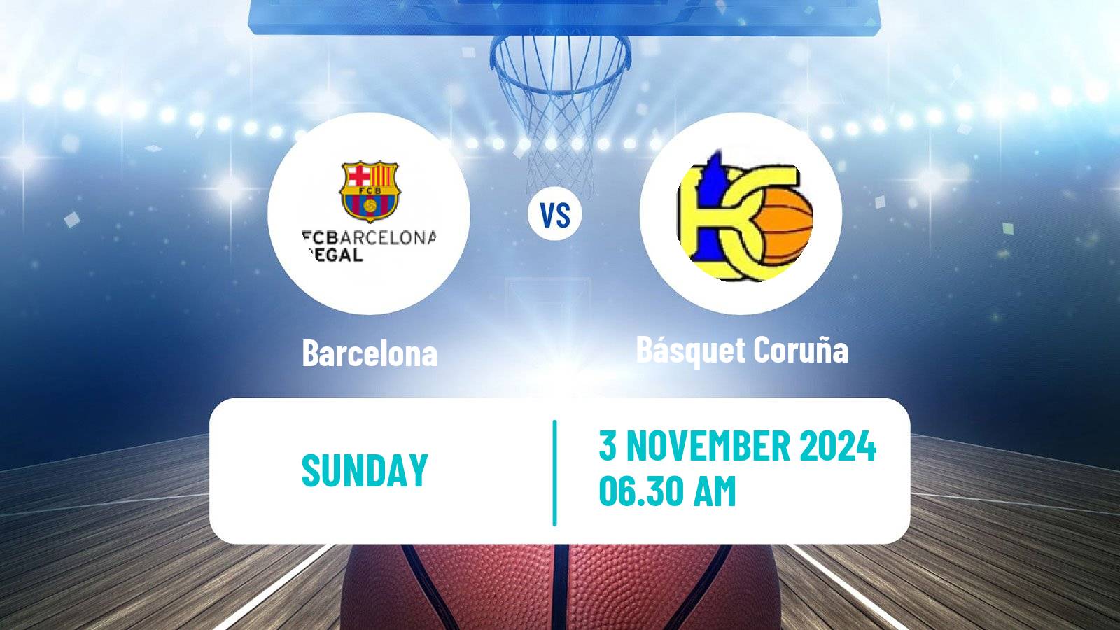 Basketball Spanish ACB League Barcelona - Básquet Coruña