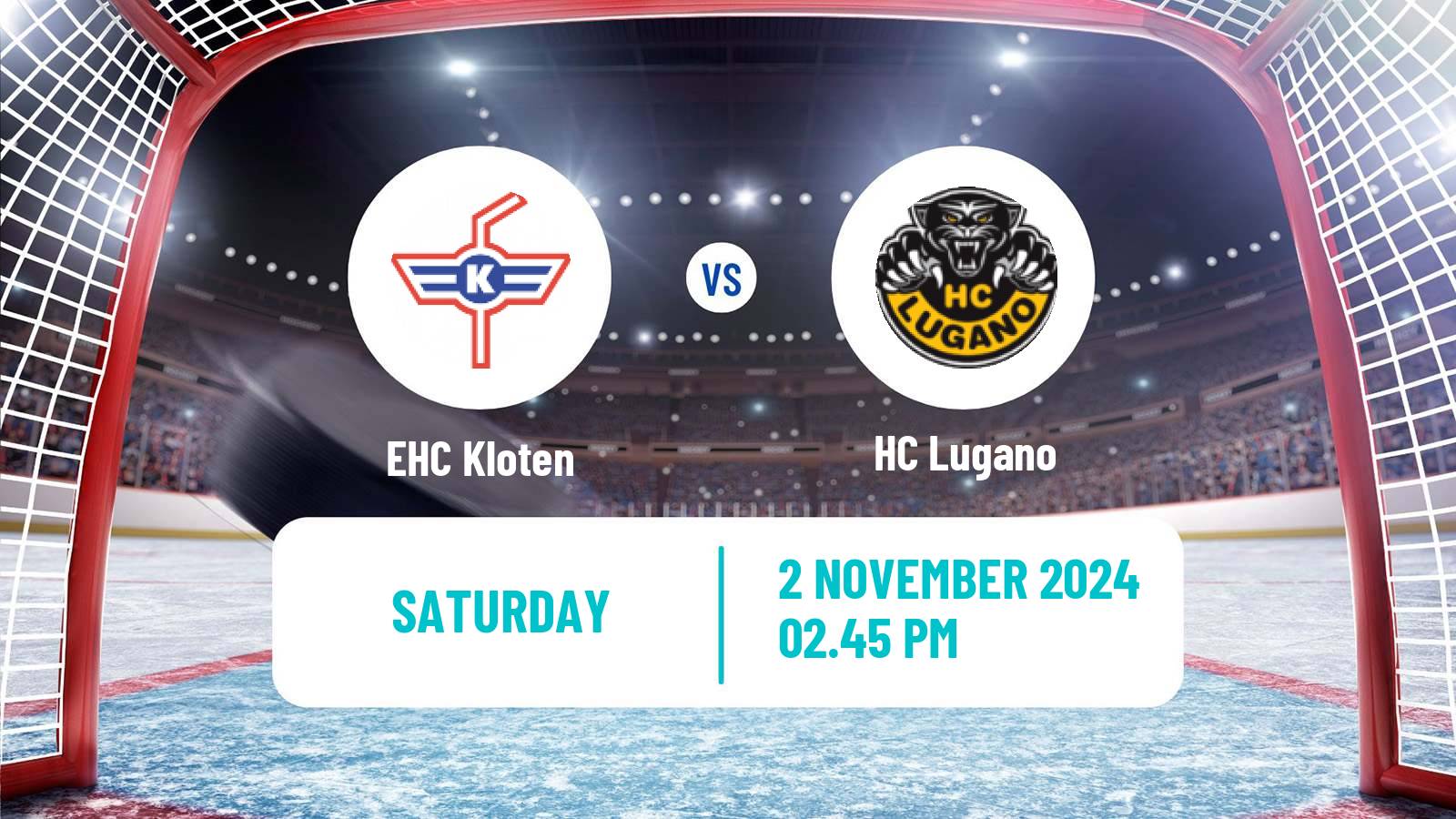 Hockey Swiss National League Hockey EHC Kloten - Lugano