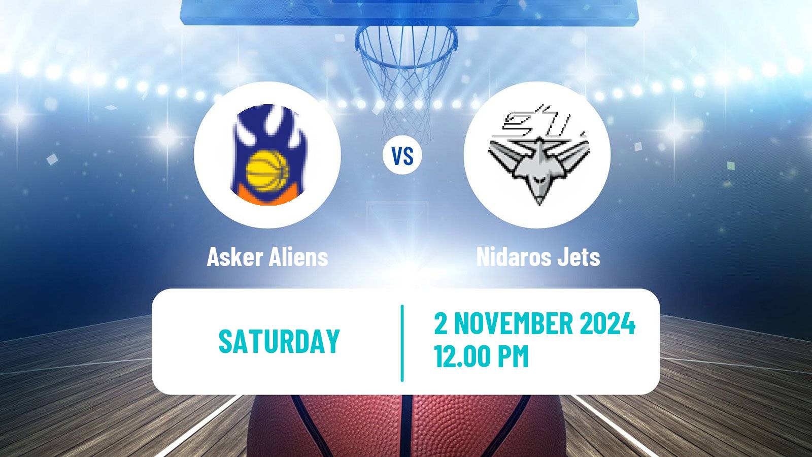 Basketball Norwegian BLNO Asker Aliens - Nidaros Jets