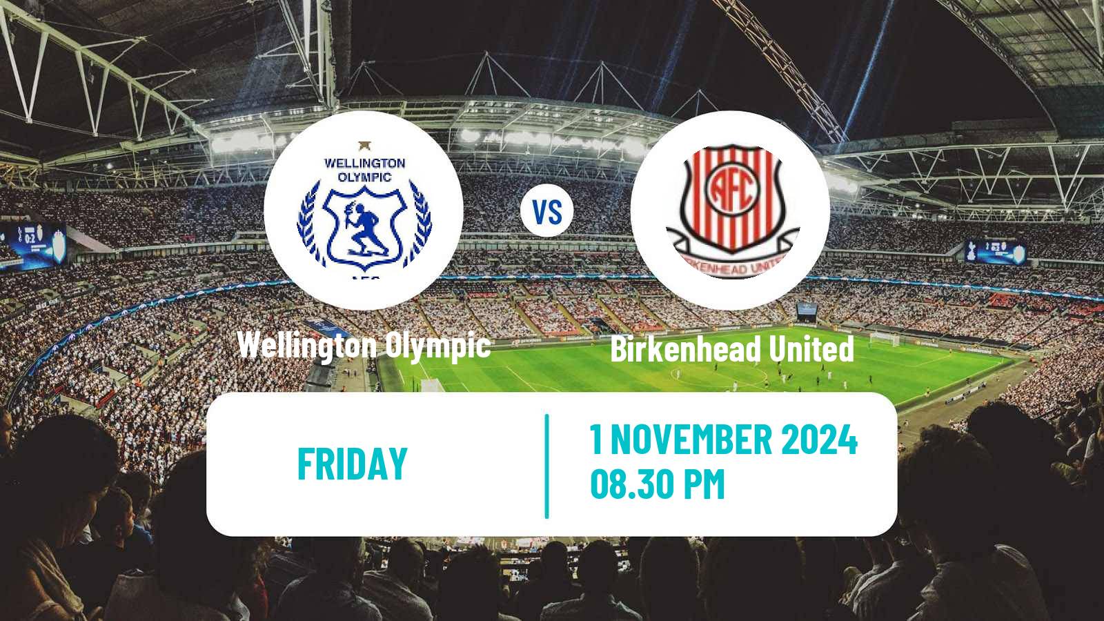 Soccer New Zealand National League Wellington Olympic - Birkenhead United