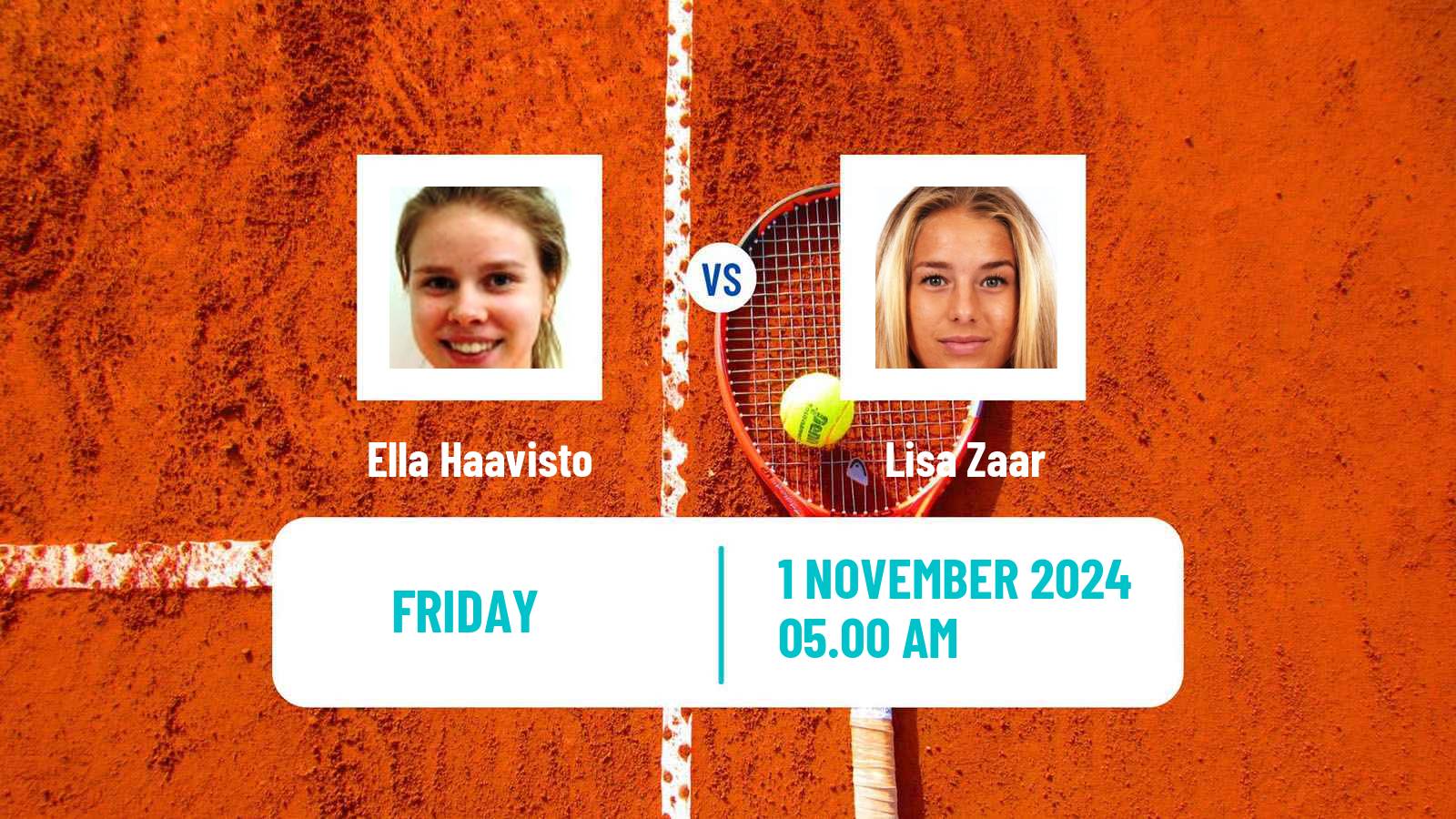 Tennis ITF W15 Taby Women Ella Haavisto - Lisa Zaar