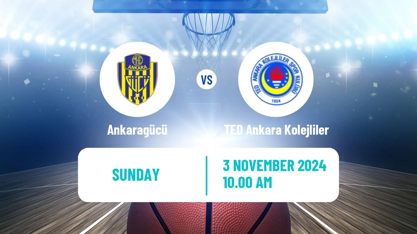 Basketball Turkish TBL Ankaragücü - TED Ankara Kolejliler