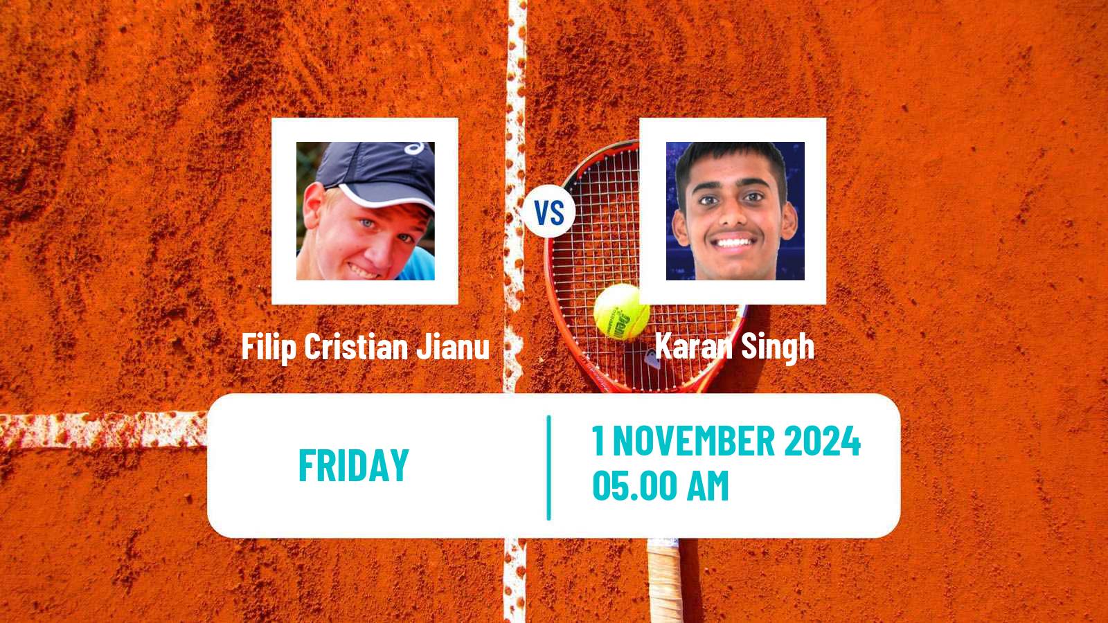 Tennis Brazzaville Challenger Men Filip Cristian Jianu - Karan Singh