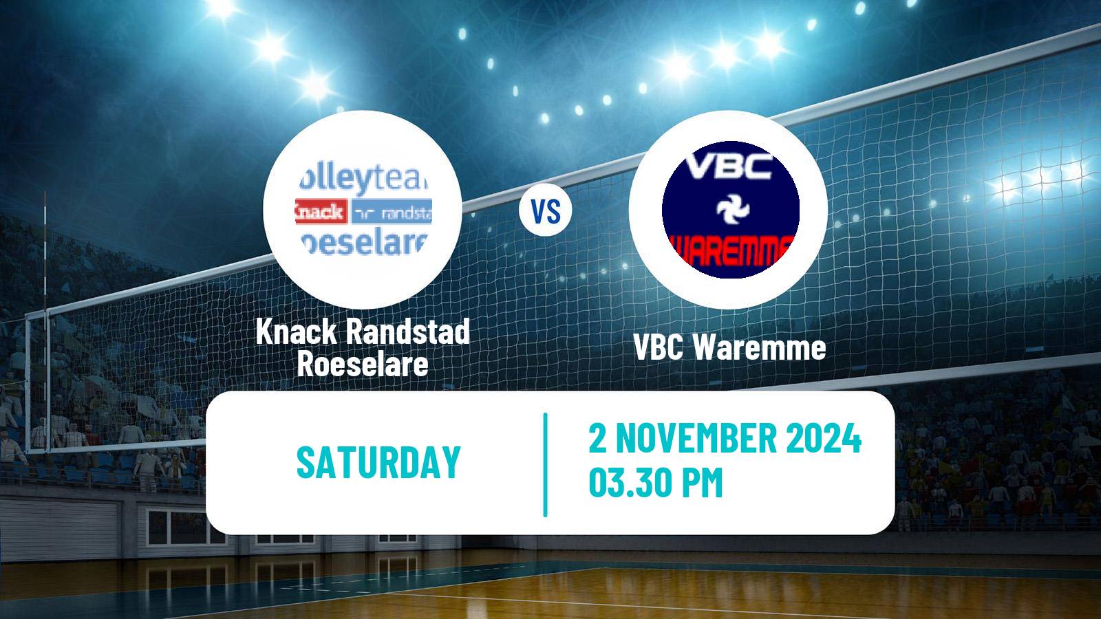 Volleyball Belgian Cup Volleyball Knack Randstad Roeselare - Waremme