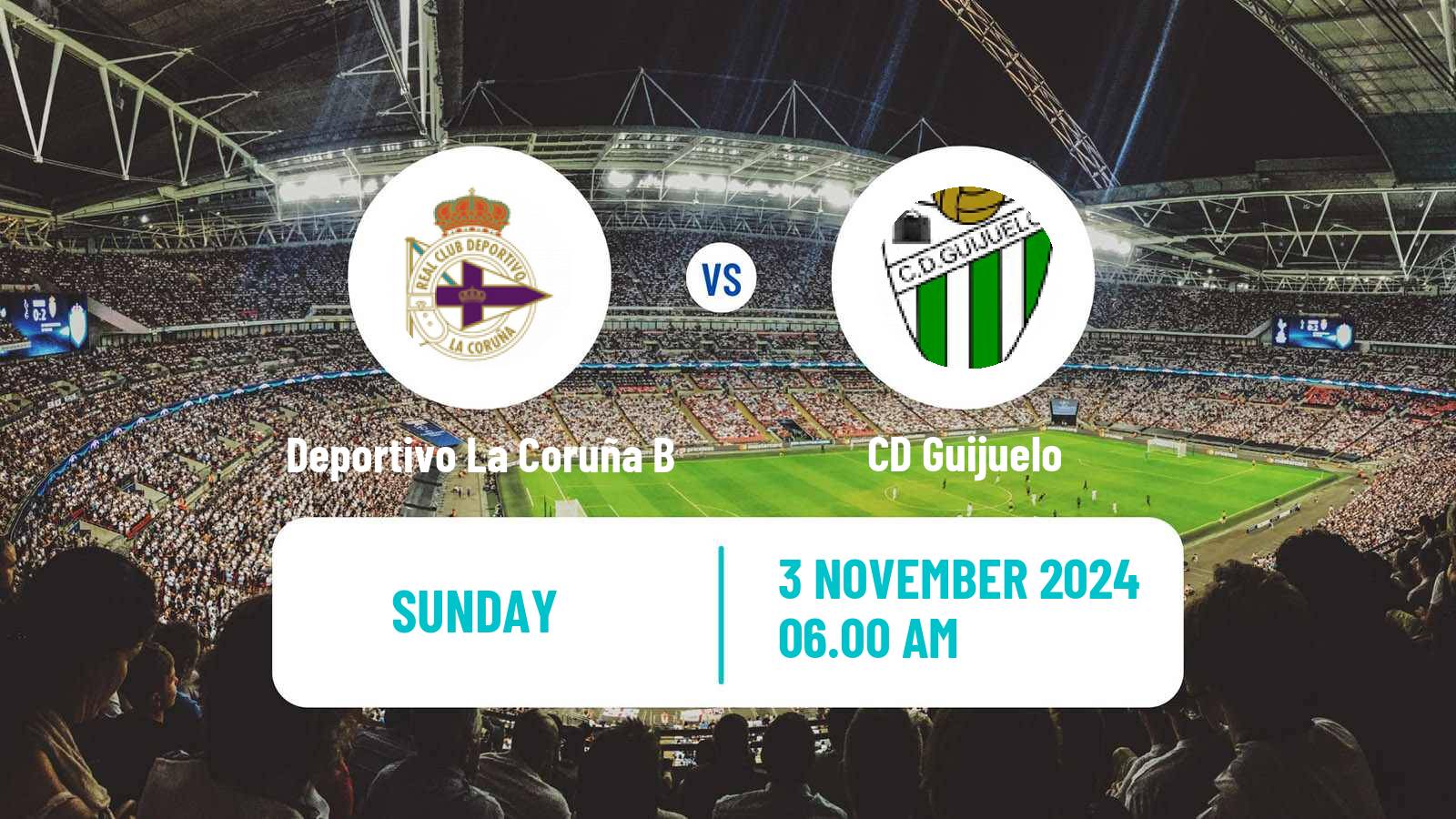 Soccer Spanish Segunda RFEF - Group 1 Deportivo La Coruña B - Guijuelo