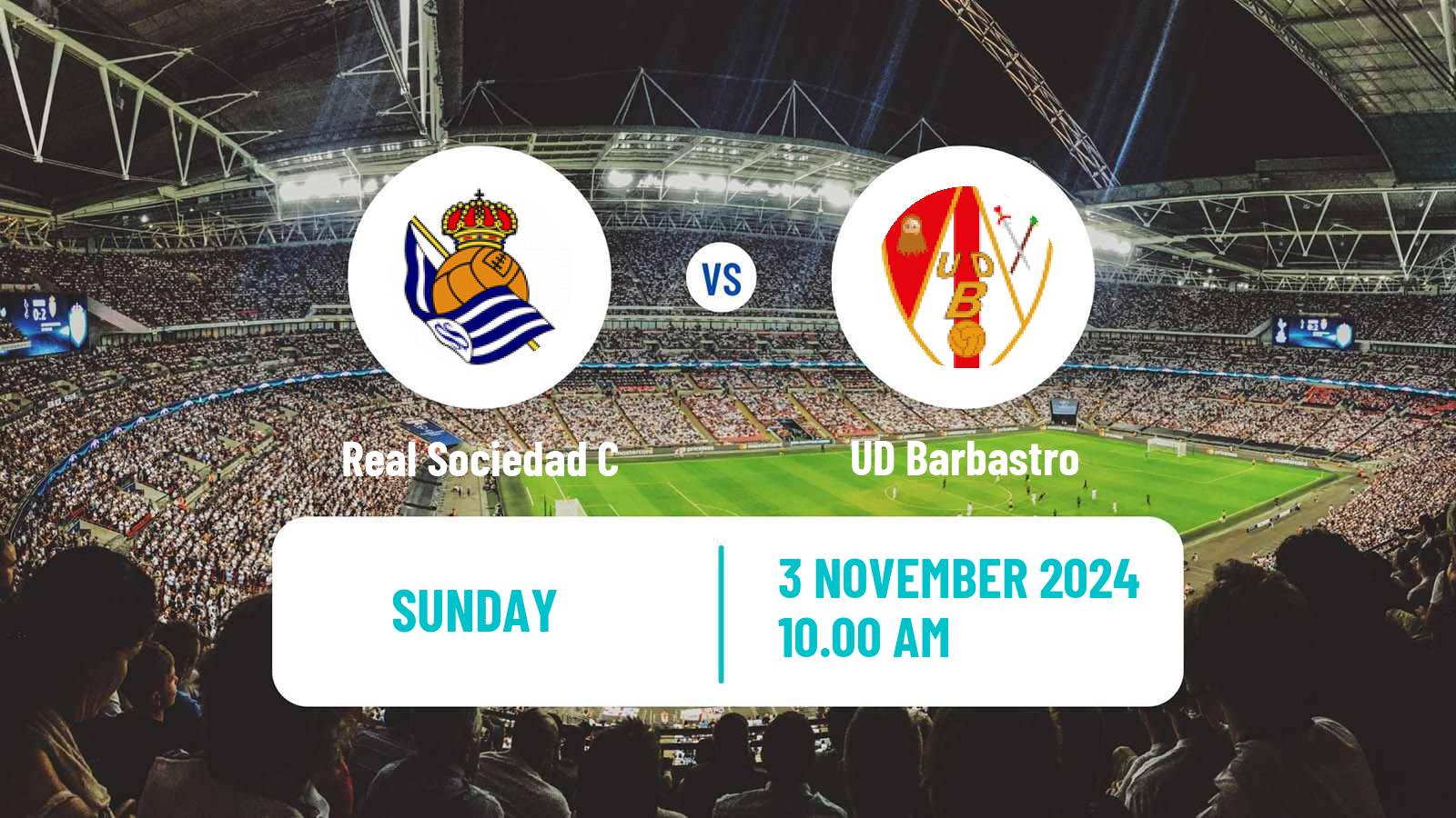 Soccer Spanish Segunda RFEF - Group 2 Real Sociedad C - Barbastro